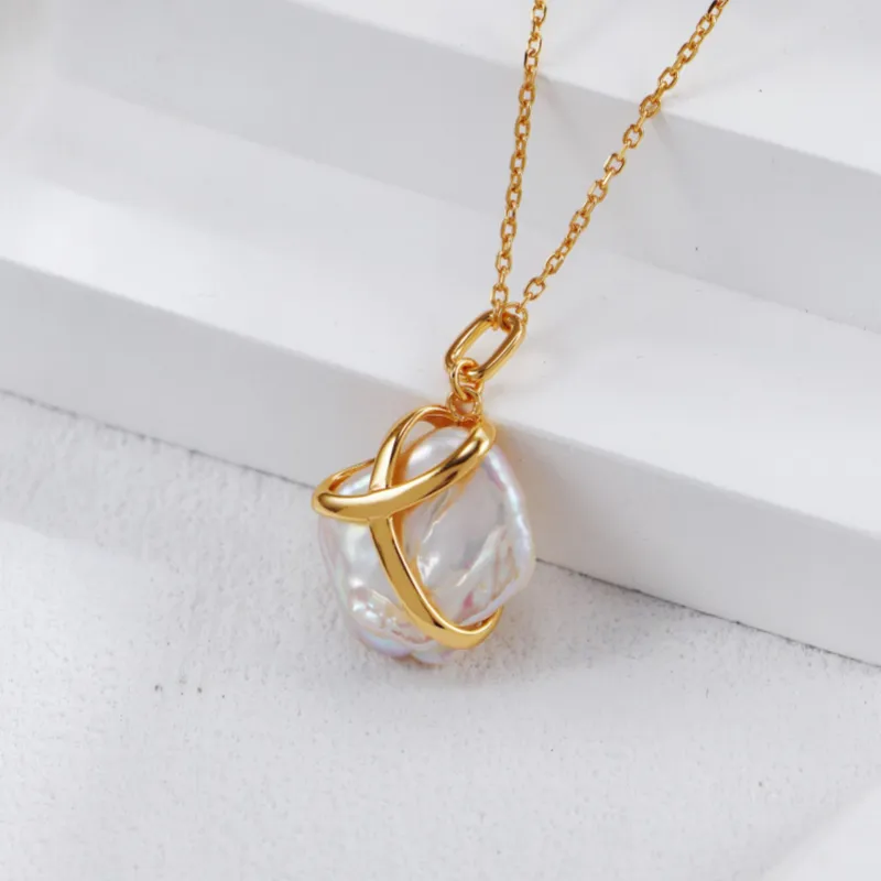 I Do S925 Silver, Pearl Necklaces Women's-1