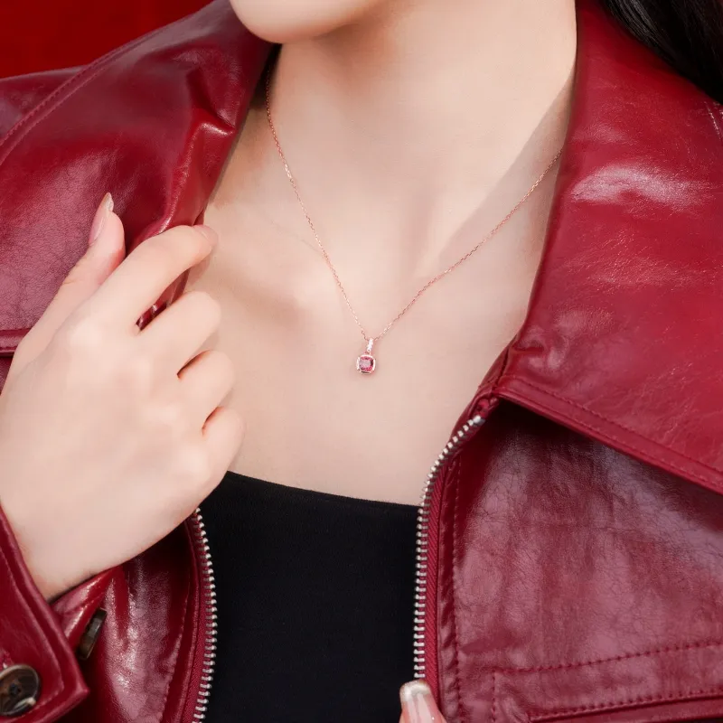 I Do S925 Silver Necklace, Sparkling Sweet Style, Niche, Advanced Instagram Style, Romantic, Commute Versatile Women's-4