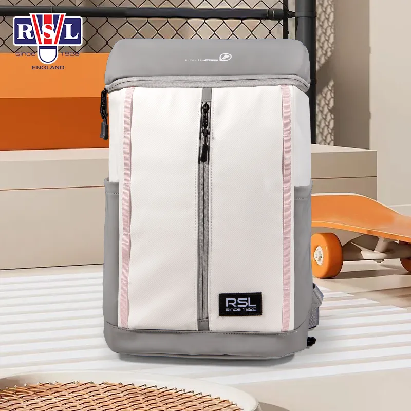 RSL Badminton Racket Bags 3 Pack Backpack White Black Unisex-2
