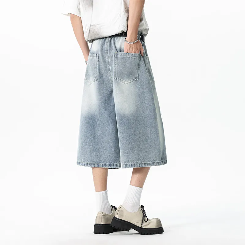 ALI THE FOX Denim Shorts Unisex-4