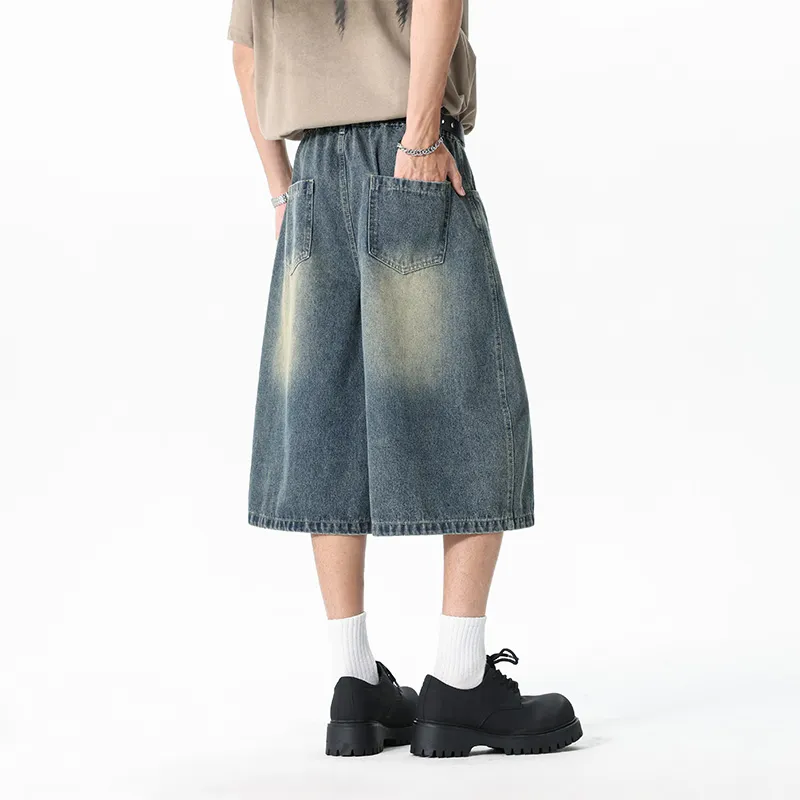 ALI THE FOX Denim Shorts Unisex-4