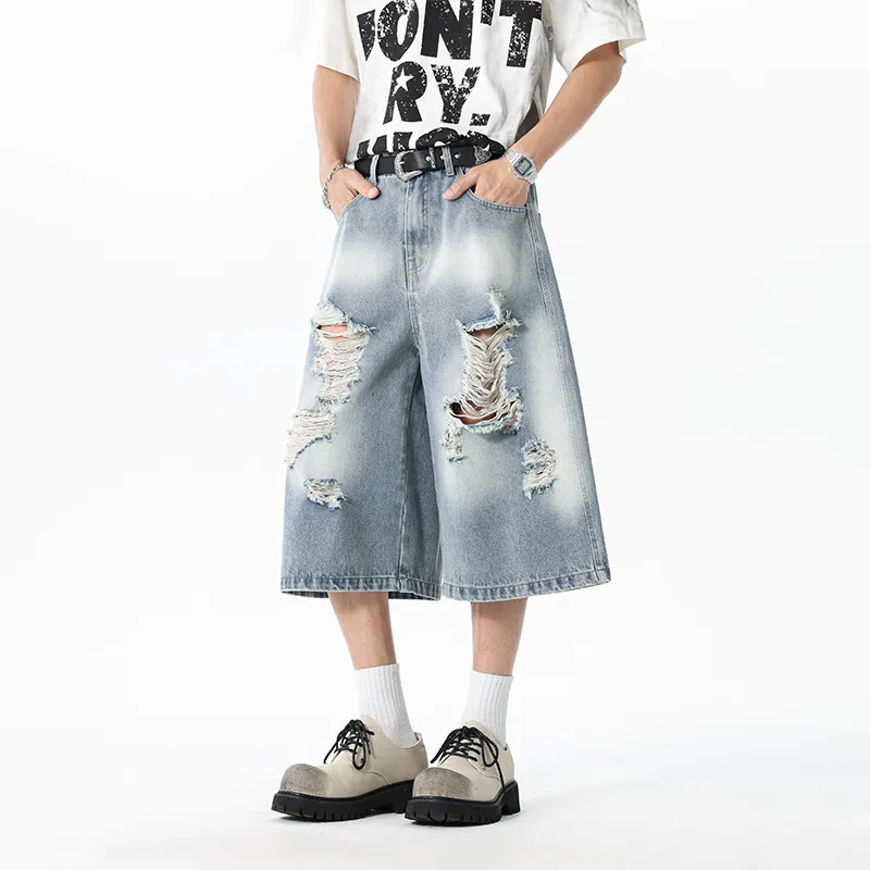 ALI THE FOX Denim Shorts Unisex-2