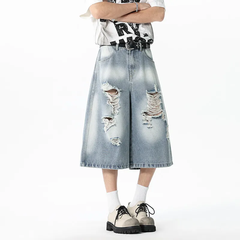 ALI THE FOX Denim Shorts Unisex-3