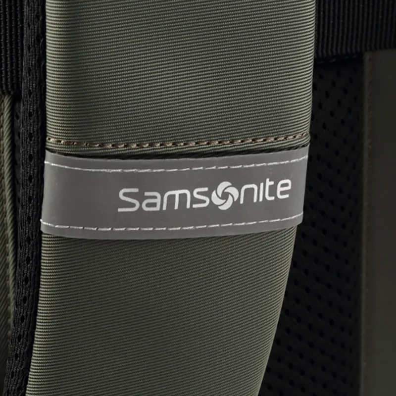 SAMSONITE Fabric Large Capacity Student Backpack Regular Unisex Black/Green Patchwork-6