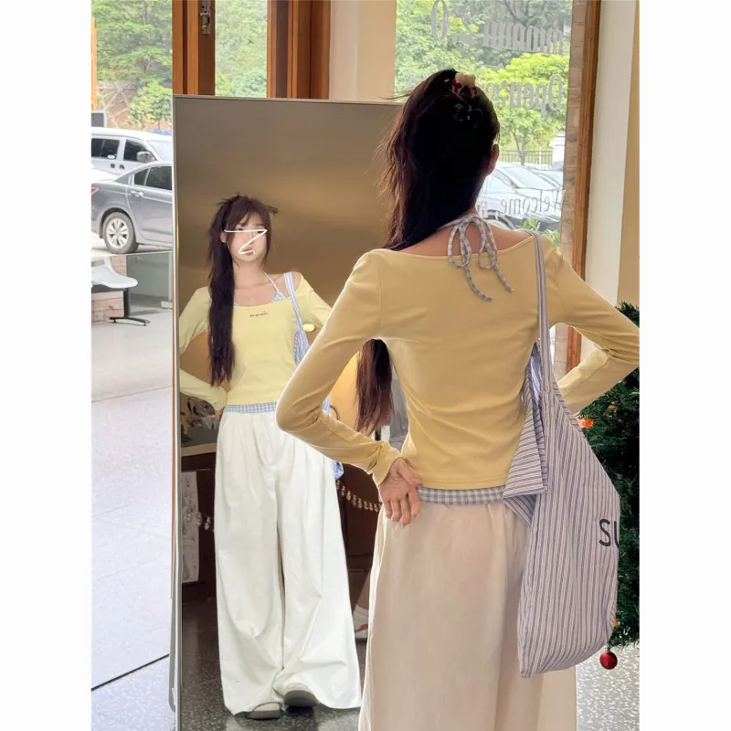 ABBY GODDESS T Shirts Women's Yellow-5