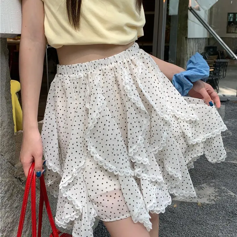 ABBY GODDESS Casual Short Skirts Women's White-2