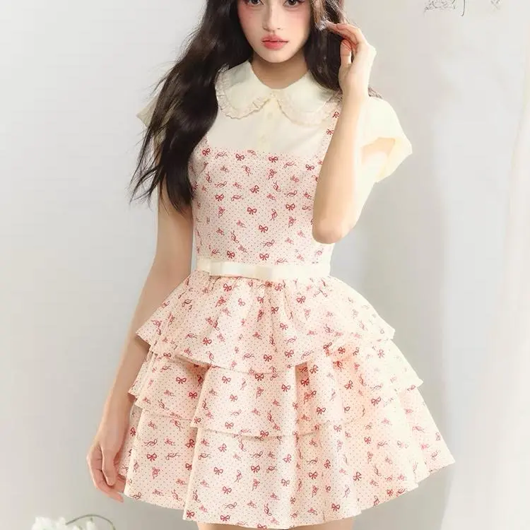 ABBY GODDESS Short Sleeved Dress Women's-3