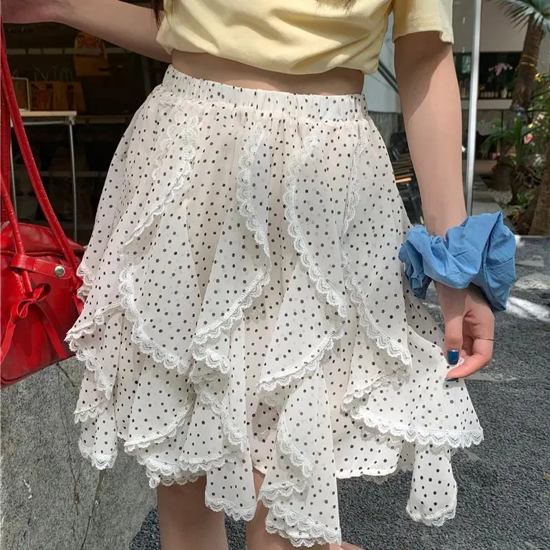 ABBY GODDESS Casual Short Skirts Women's White-3