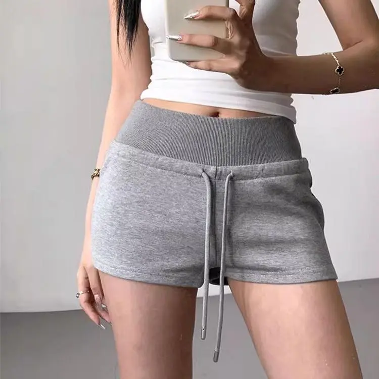 ABBY GODDESS Casual Shorts Women's Gray-4