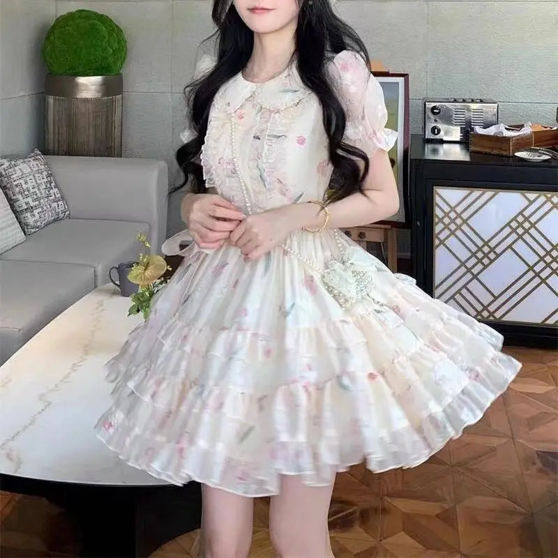 ABBY GODDESS Short Sleeved Dress Women's-5