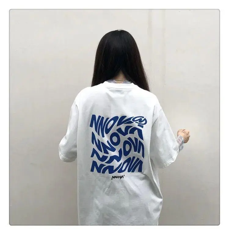 ABBY GODDESS Drop Shoulder Sleeve T Shirt Women's White-2
