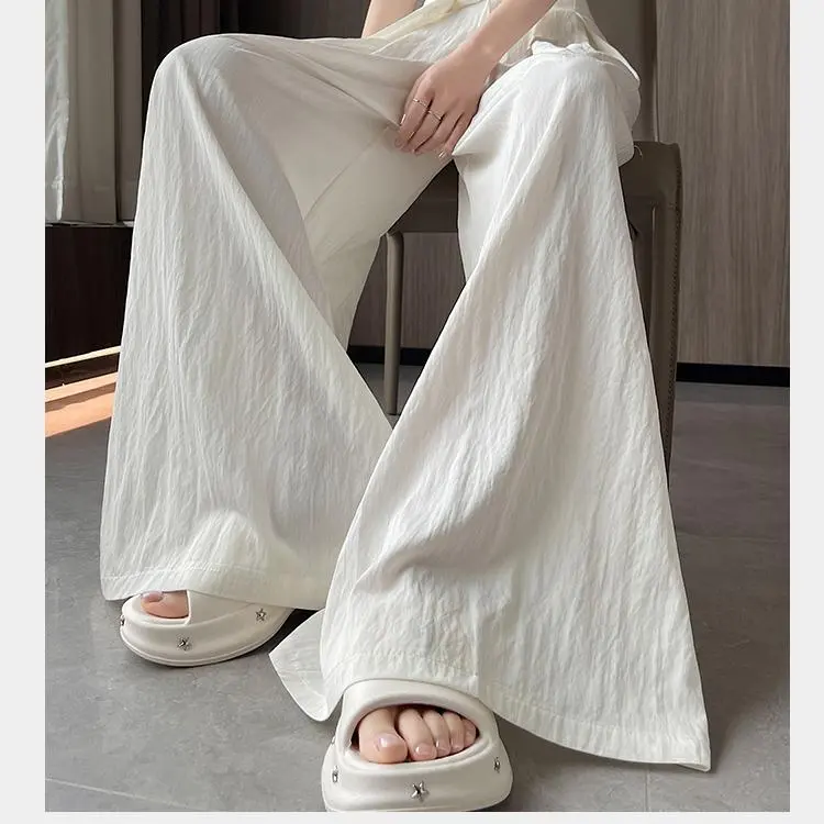 ABBY GODDESS Casual Pants Women's White-3
