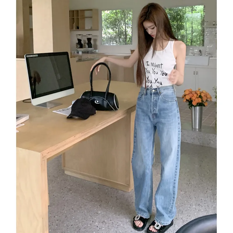 ABBY GODDESS Summer Jeans Women's Blue-4