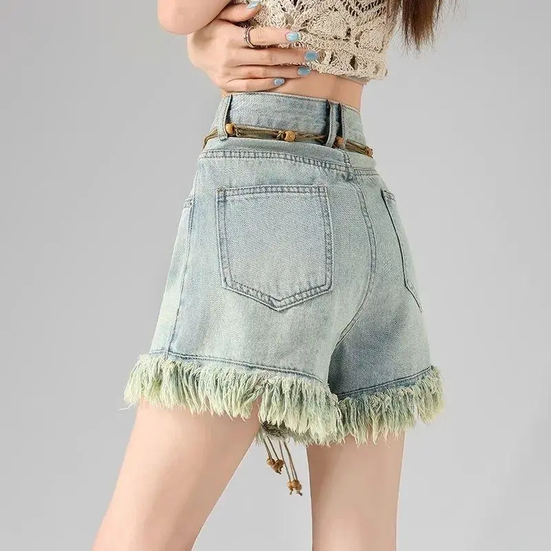 ABBY GODDESS Denim Shorts Women's-4