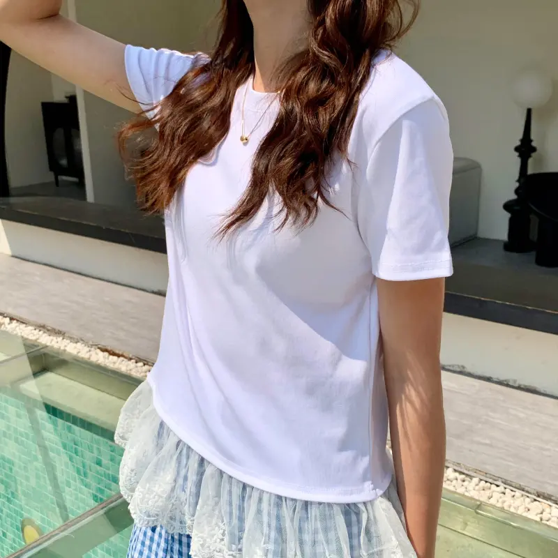 ABBY GODDESS T Shirt Women's White-5