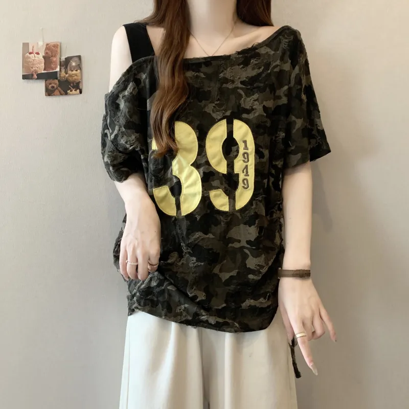 ABBY GODDESS T Shirts Women's Army Green-5