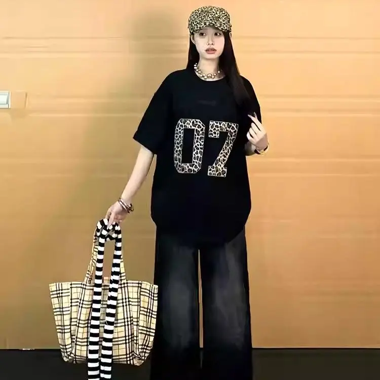 ABBY GODDESS Drop Shoulder Sleeve T Shirt Women's-3