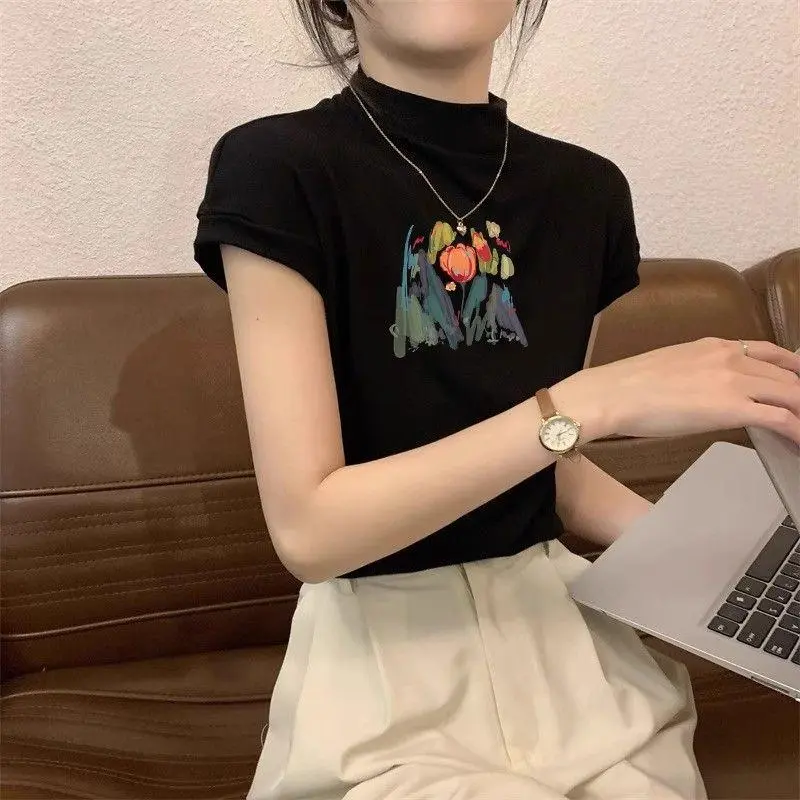 / T Shirts Women's Black-3
