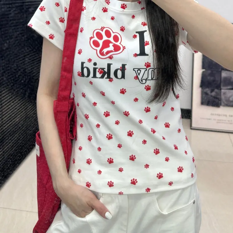 ABBY GODDESS T Shirts Women's Red-4