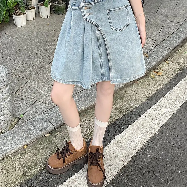 ABBY GODDESS Denim Short Skirts Women's-5
