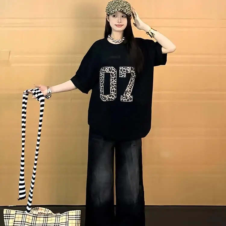 ABBY GODDESS Drop Shoulder Sleeve T Shirt Women's-5