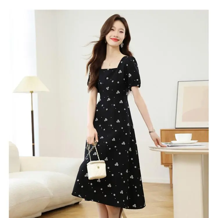 ABBY GODDESS Short Sleeved Dress Women's Black-2