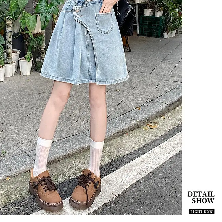 ABBY GODDESS Denim Short Skirts Women's-6