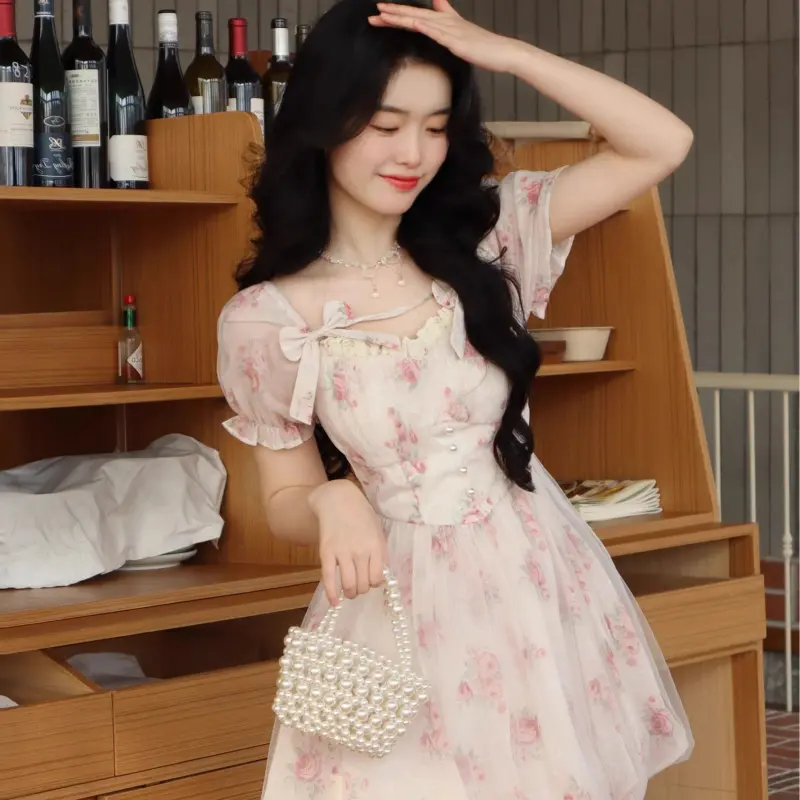 ABBY GODDESS Short Sleeved Dress Women's-5