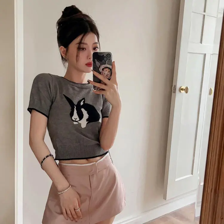ABBY GODDESS Drop Shoulder Sleeve T Shirt Women's-4