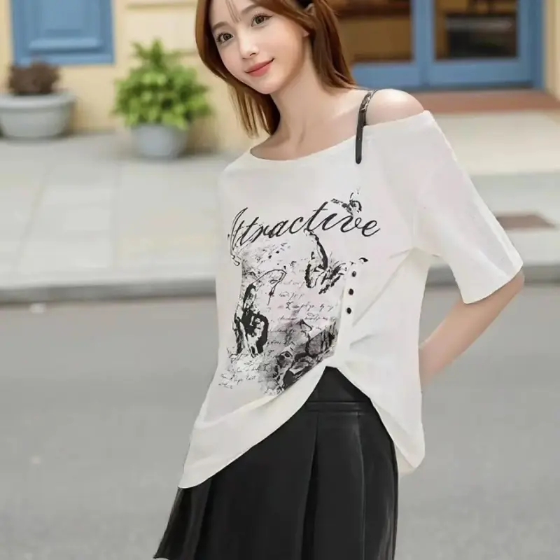 ABBY GODDESS T Shirts Women's White-2