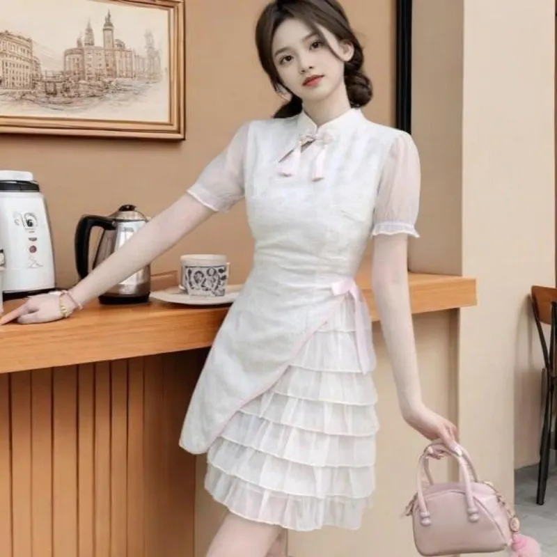 ABBY GODDESS Short Sleeved Dress Women's-4