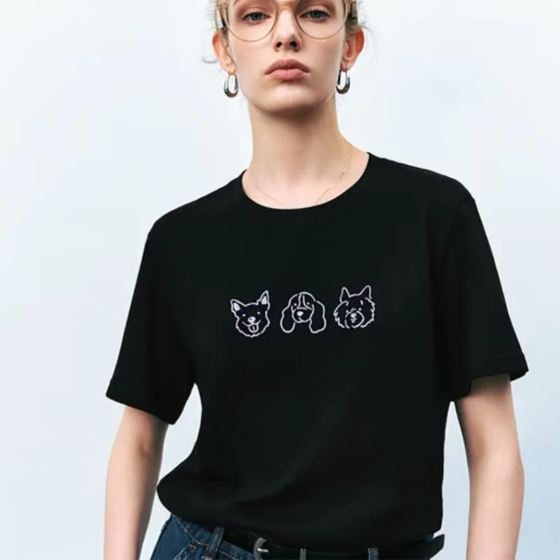 ABBY GODDESS T-Shirts Women's Black-2
