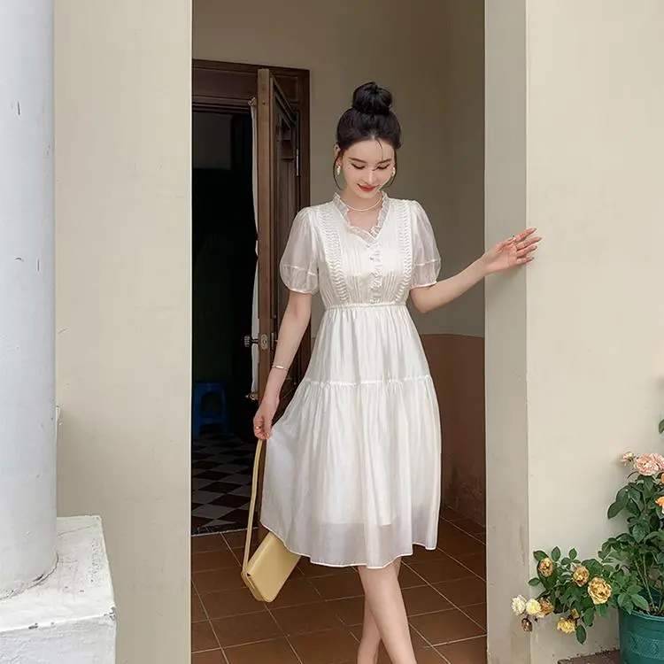ABBY GODDESS Short Sleeved Dress Women's-5