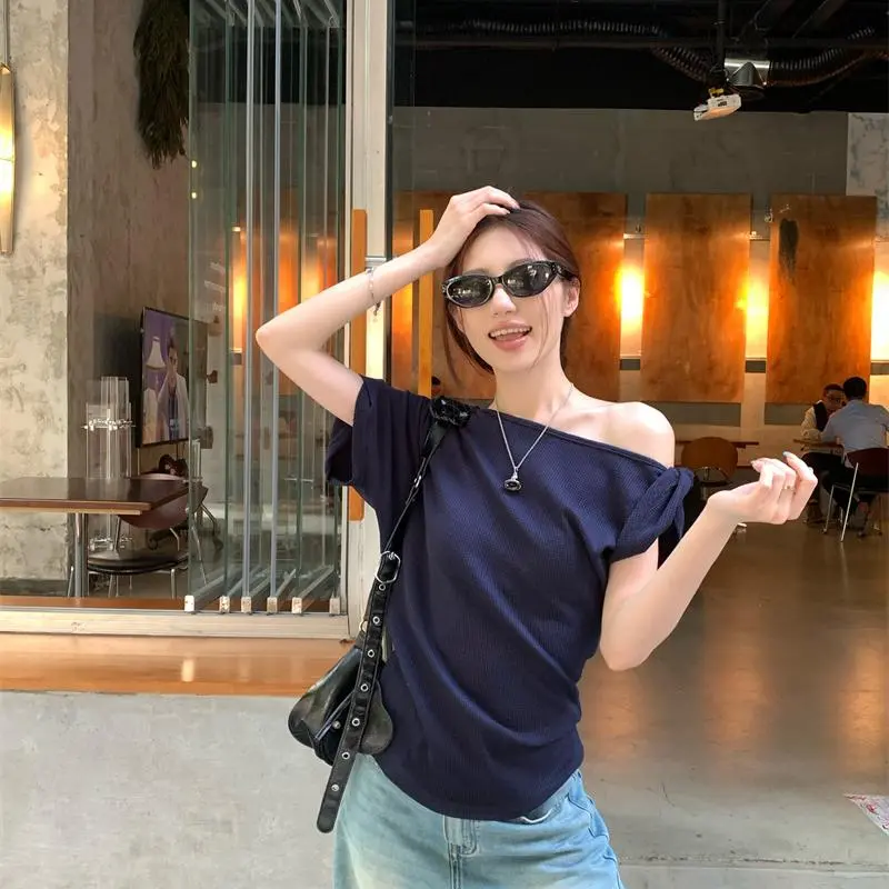 ABBY GODDESS T Shirt Women's Dark Blue-3