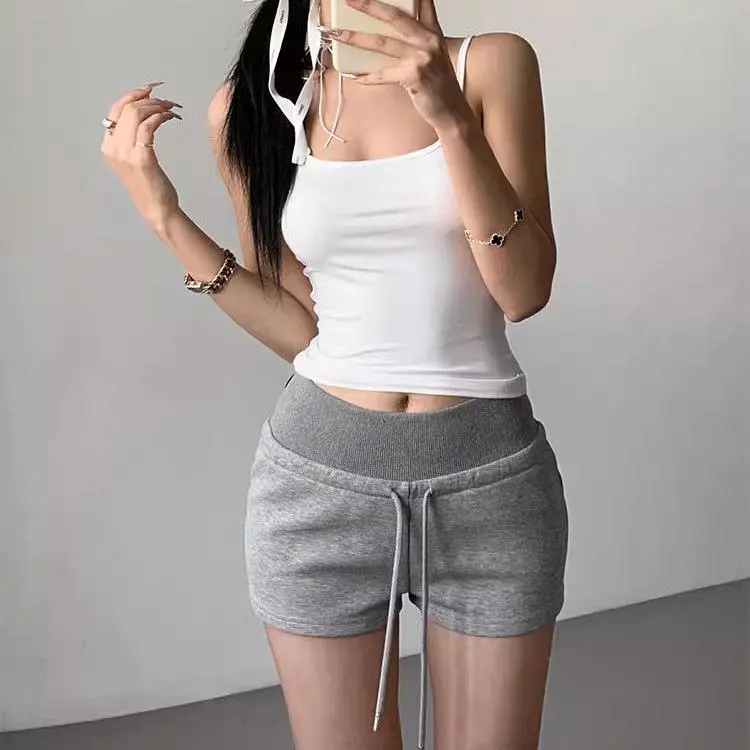 ABBY GODDESS Casual Shorts Women's Gray-6