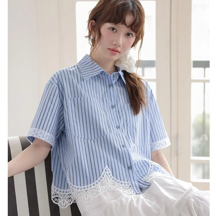 ABBY GODDESS Shirts Women's Blue-2