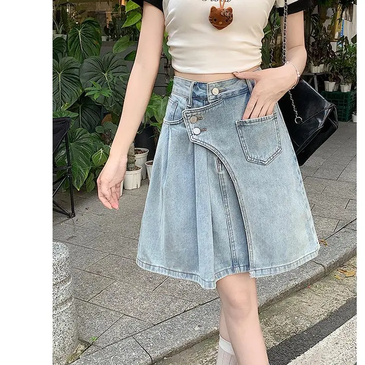 ABBY GODDESS Denim Short Skirts Women's-7