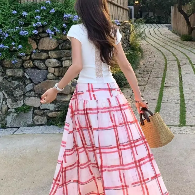 ABBY GODDESS Casual Long Skirt Women's-3