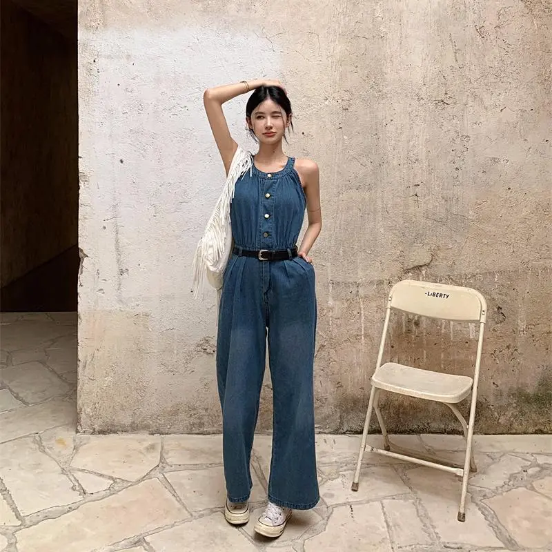 ABBY GODDESS Jumpsuit Women's Blue-2