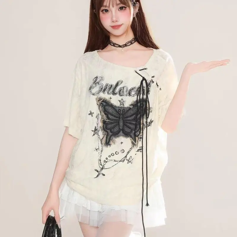 ABBY GODDESS T Shirt Women's Apricot-3