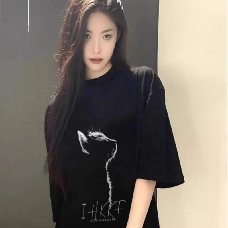 ABBY GODDESS T Shirts Women's Black-5