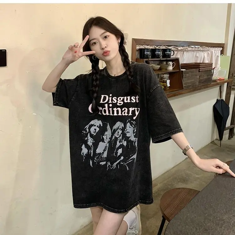 ABBY GODDESS T Shirts Women's Gray-4