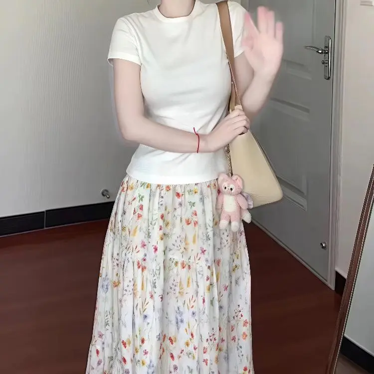 ABBY GODDESS Casual Long Skirt Women's-4