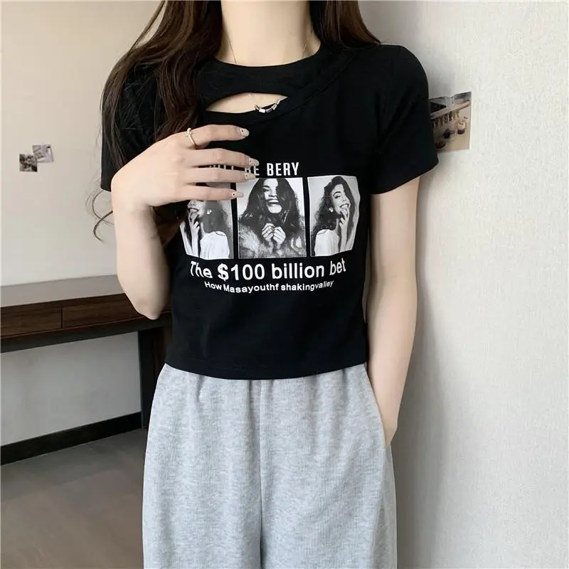 ABBY GODDESS T Shirts Women's Black-4