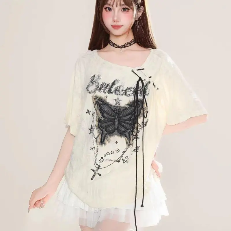 ABBY GODDESS T Shirt Women's Apricot-2