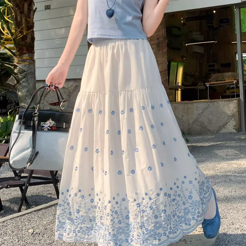 ABBY GODDESS Casual Long Skirt Women's-3