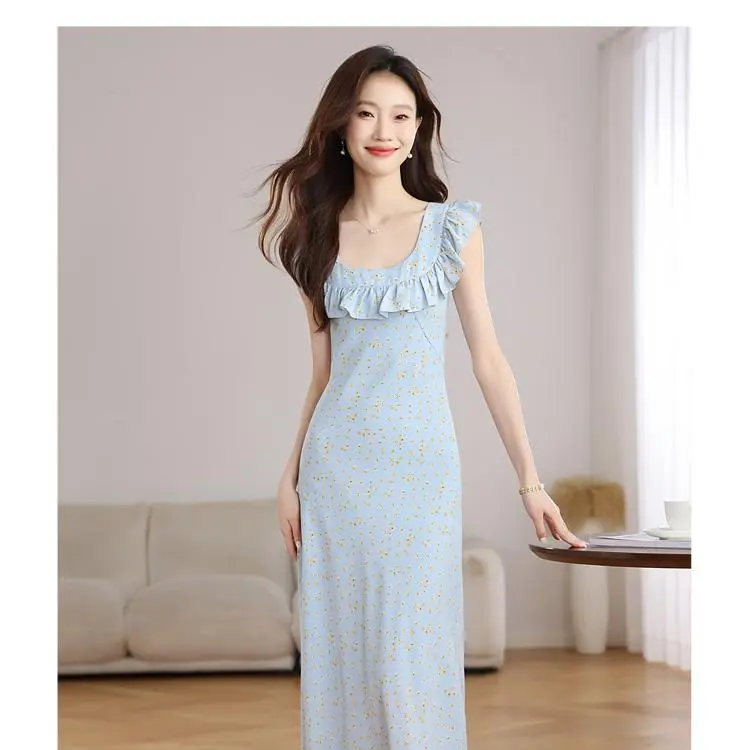 ABBY GODDESS Sleeveless Dress Women's Light Blue-3