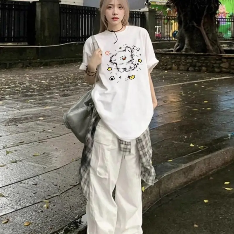 ABBY GODDESS T Shirt Women's White-2