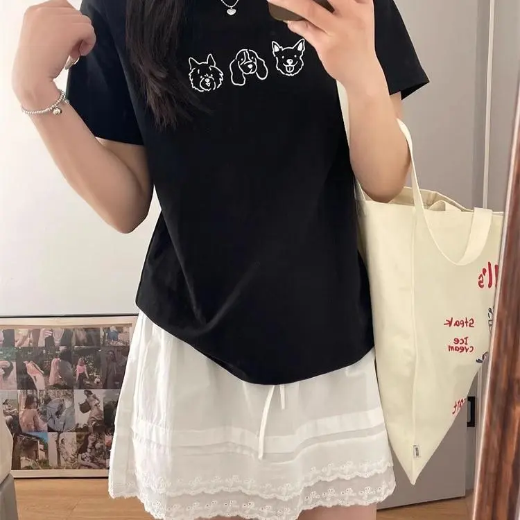 ABBY GODDESS T-Shirts Women's Black-5