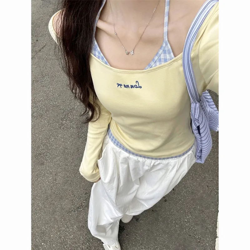 ABBY GODDESS T Shirts Women's Yellow-4